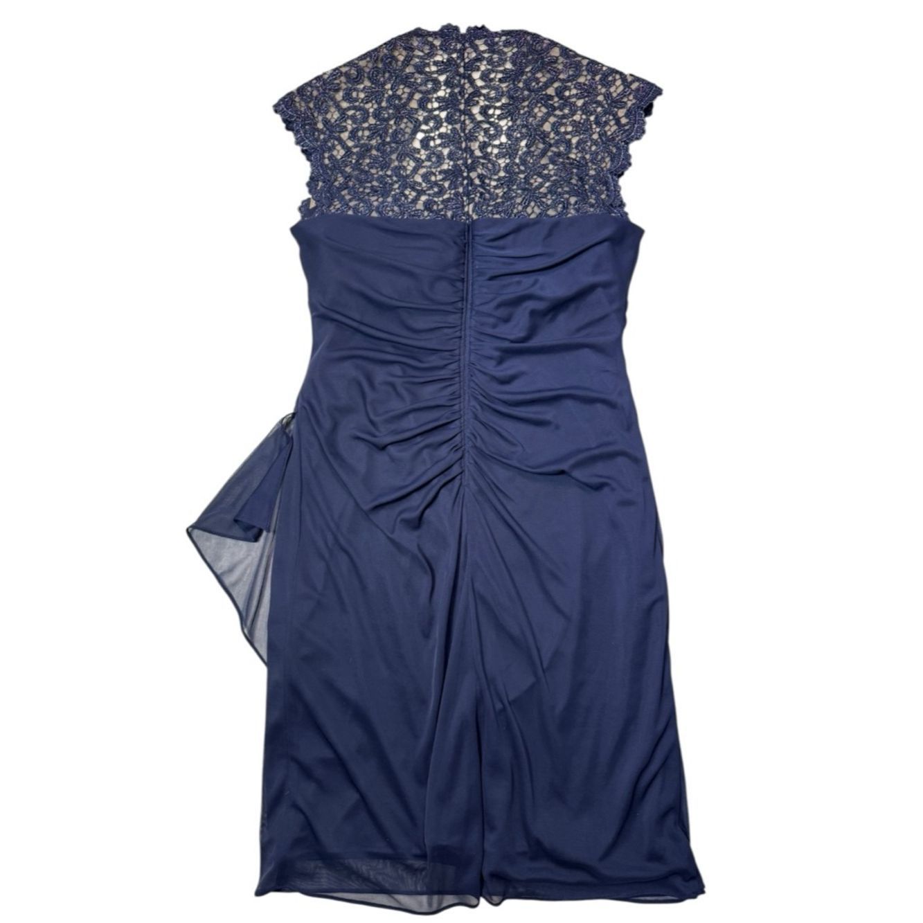 Other Xscape Navy Lace-Cap Sleeve Midi Dress Size 14 Size XL / US 12-14 / IT 48-50 - 4 Thumbnail