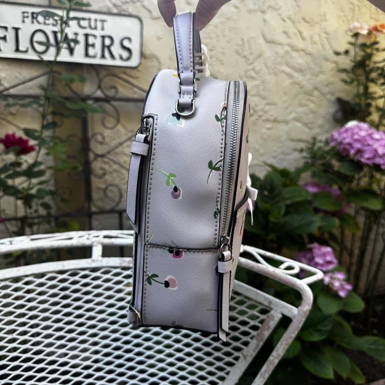 Kate Spade Kate Spade Purple Floral Convertible Backpack Size ONE SIZE - 5 Thumbnail