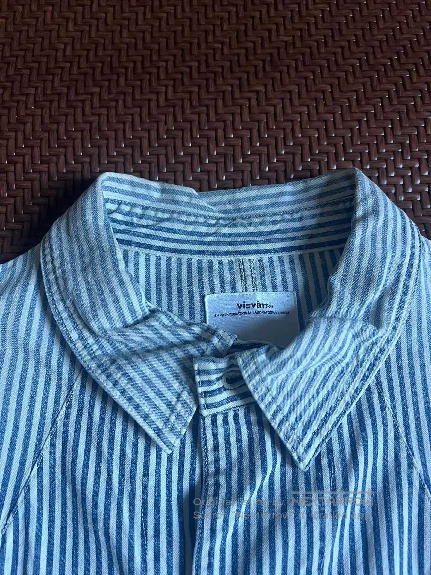 Visvim Visvim Coverall Hickory Dry Striped Shirt. Size US L / EU 52-54 / 3 - 3 Thumbnail