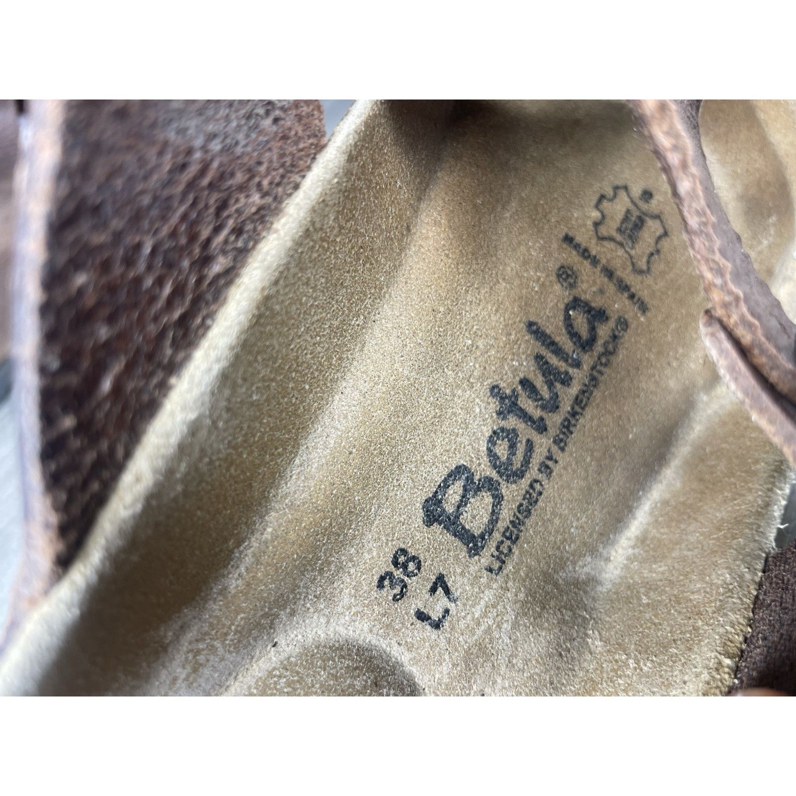 Birkenstock Betula Birkenstock Gizeh Brown Leather Cork Thong Sandals Wo Size US 8 / IT 38 - 4 Thumbnail