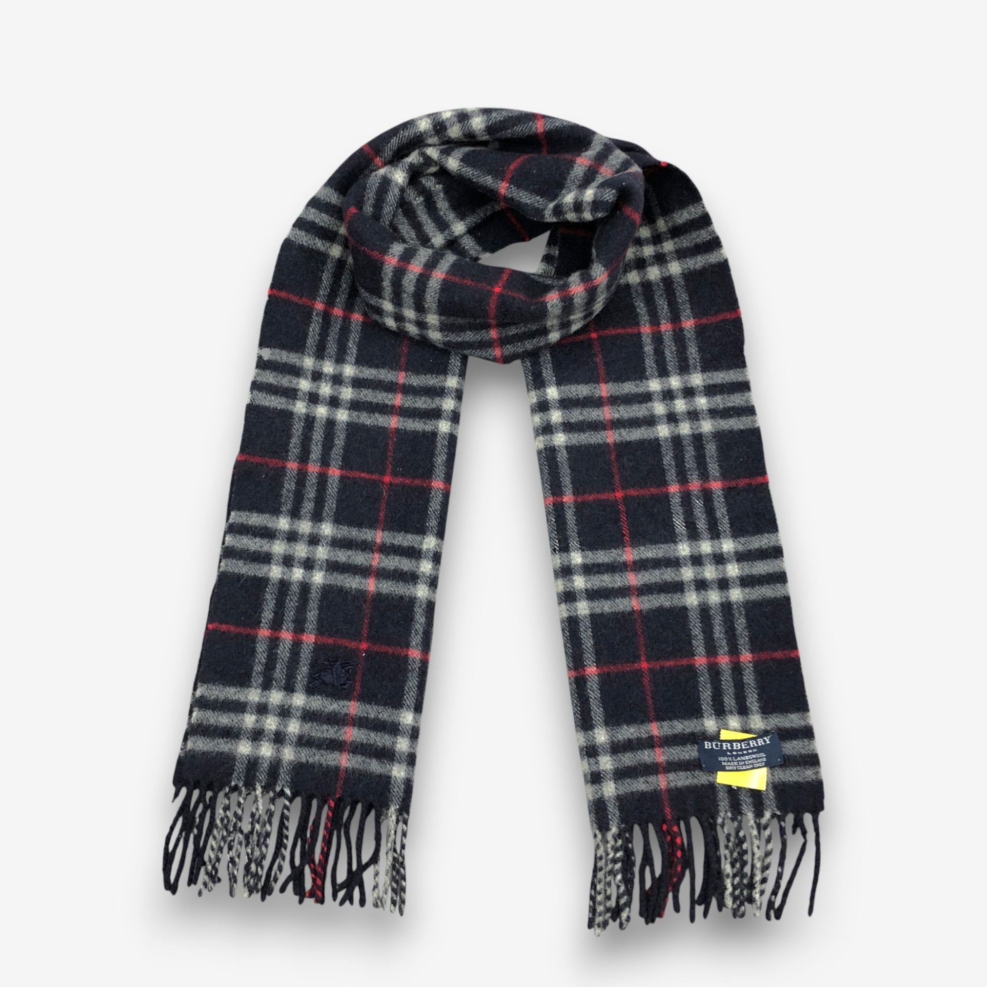 Burberry Vintage Burberry Scarf Muffler Wool Nova Check Neck Scarves Size ONE SIZE - 1 Thumbnail