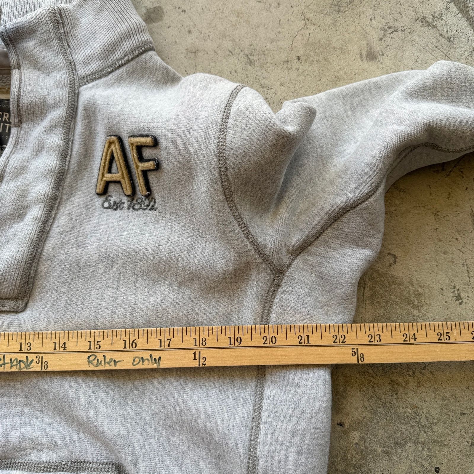 Abercrombie & Fitch Y2K Abercrombie & Fitch AF Henley Hoodie Sweatshirt Size M / US 6-8 / IT 42-44 - 7 Thumbnail