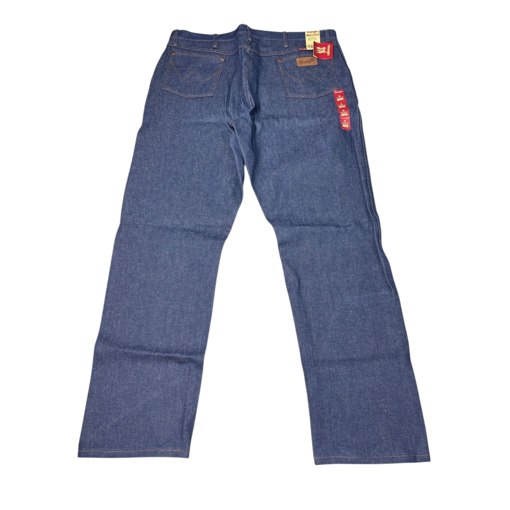 Wrangler Wrangler Men 42x34 Relaxed Fit Cowboy Cut Blue Denim Jeans WPL6426 Size US 42 / EU 58 - 7 Thumbnail