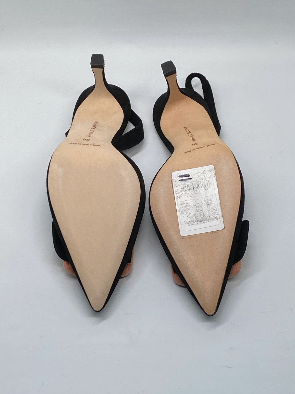 Manolo Blahnik Manolo Blahnik Maysli Suede Buckle Slingback Pumps size 36 Size US 6 / IT 36 - 12 Thumbnail