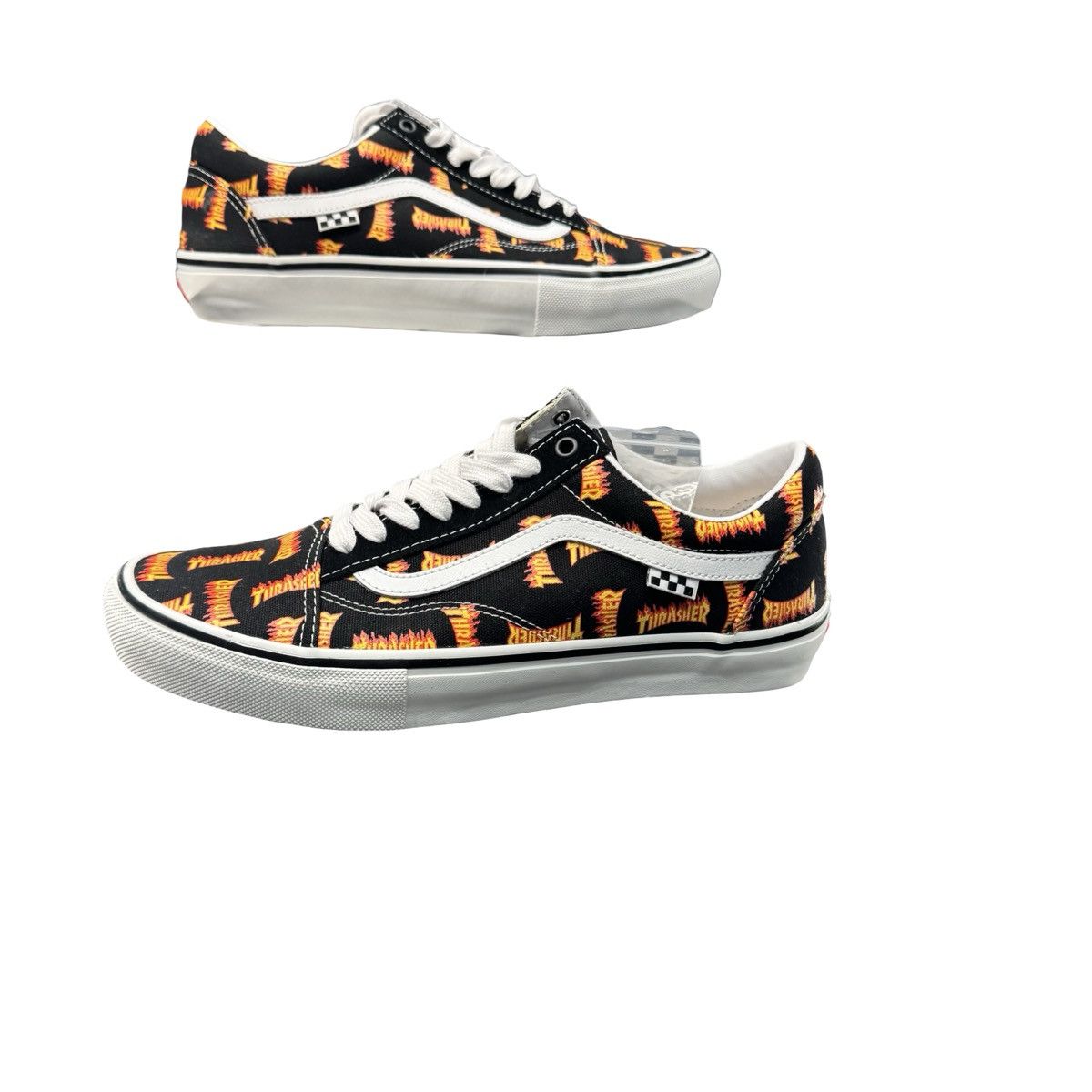 Vans Vans Old Skool x Thrasher Black Orange Flame DS Size 11.5 Size US 11.5 / EU 44-45 - 1 Thumbnail