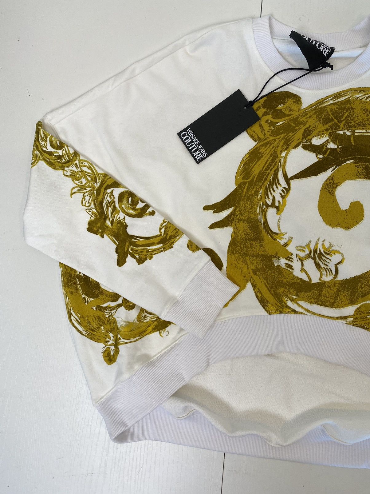 Versace Jeans Couture Watercolor Baroque Versace Jeans Culture sweatshirt, M, Size M / US 6-8 / IT 42-44 - 3 Thumbnail