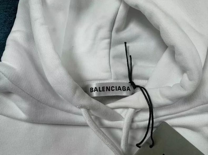Balenciaga Balenciaga White letter logo hoodie Size US XS / EU 42 / 0 - 3 Thumbnail