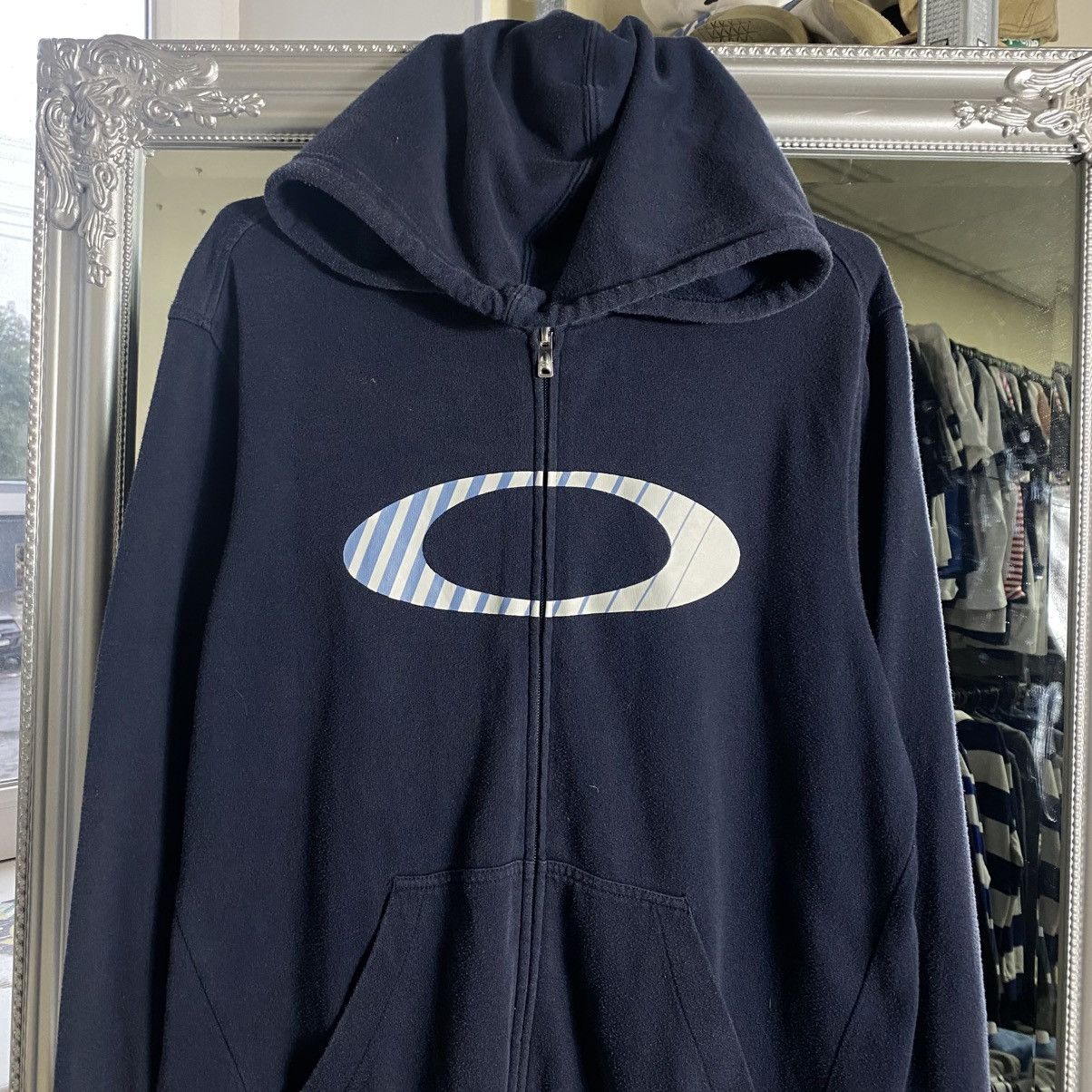 Oakley Vintage Blue Oakley Zip Hoodie Size US S / EU 44-46 / 1 - 2 Thumbnail