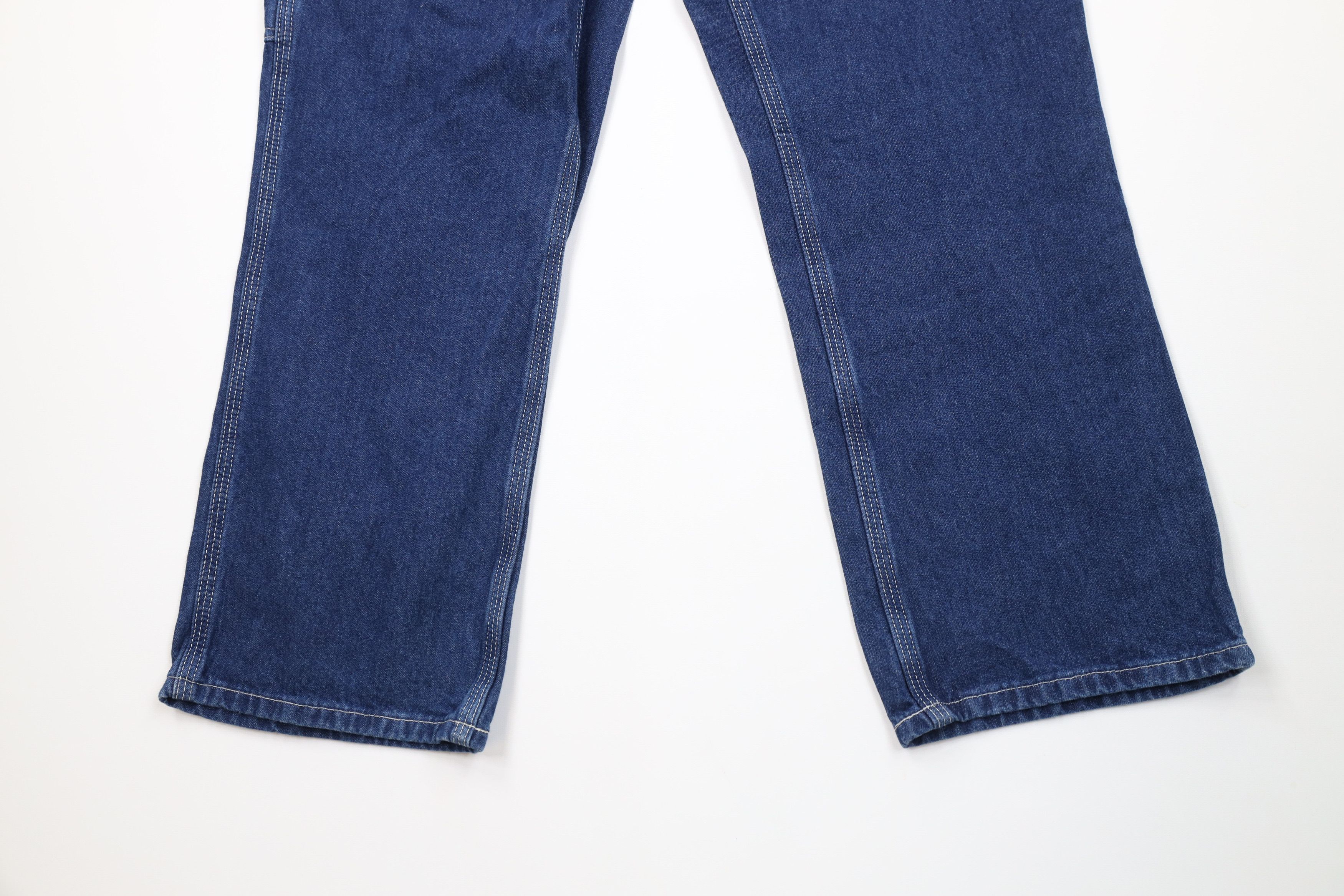 Carhartt Vintage Y2K Carhartt Workwear Wide Leg Dungaree Jeans Blue Size US 34 / EU 50 - 4 Thumbnail