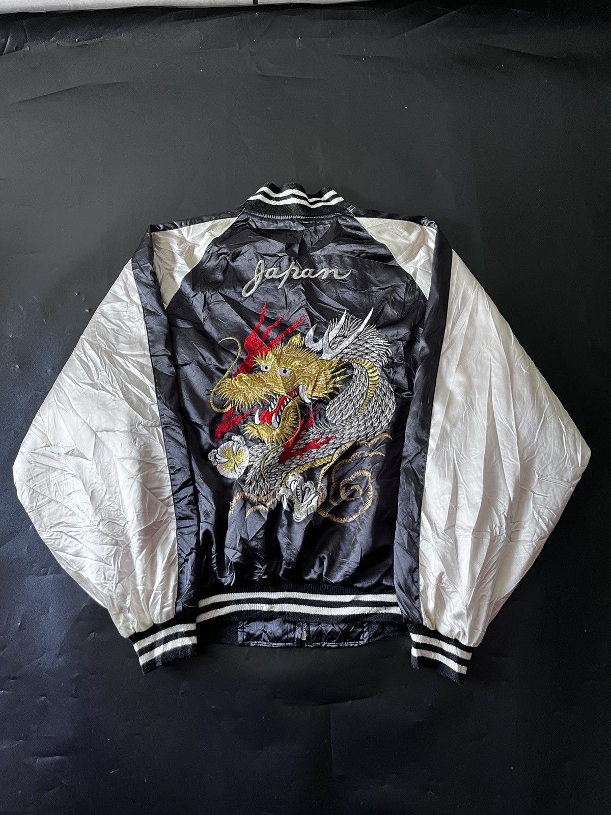 Japanese Brand JAPANESE SUKAJAN DRAGON JACKET 1990 Size US L / EU 52-54 / 3 - 9 Thumbnail