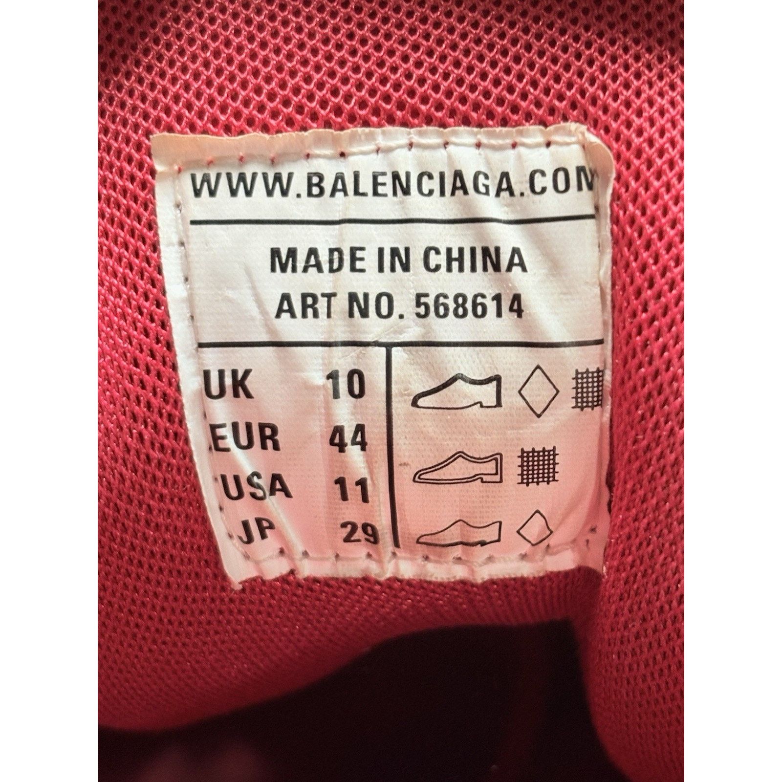 Balenciaga Balenciaga Track.2 ' Red ' | GOOD CONDITION! Size US 11 / EU 44 - 14 Thumbnail
