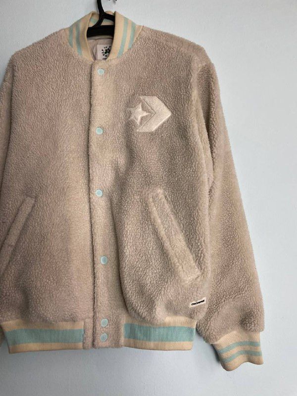 Converse × Golf le Fleur Golf/Converse Collab Varsity Jacket Sherpa Varsity Jacket Size US M / EU 48-50 / 2 - 4 Thumbnail