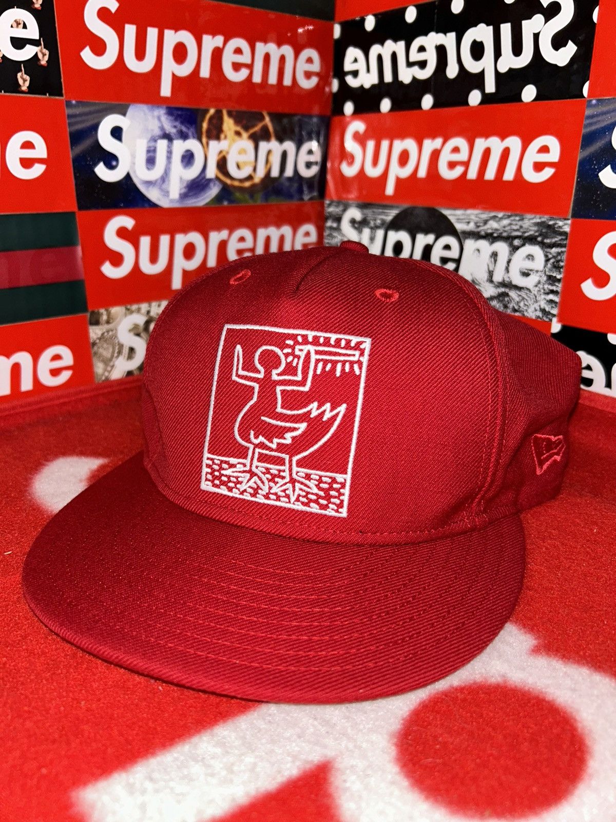 Supreme 2009 Supreme x Malcolm McLaren x Keith Haring New Era Hat Size ONE SIZE - 8 Thumbnail