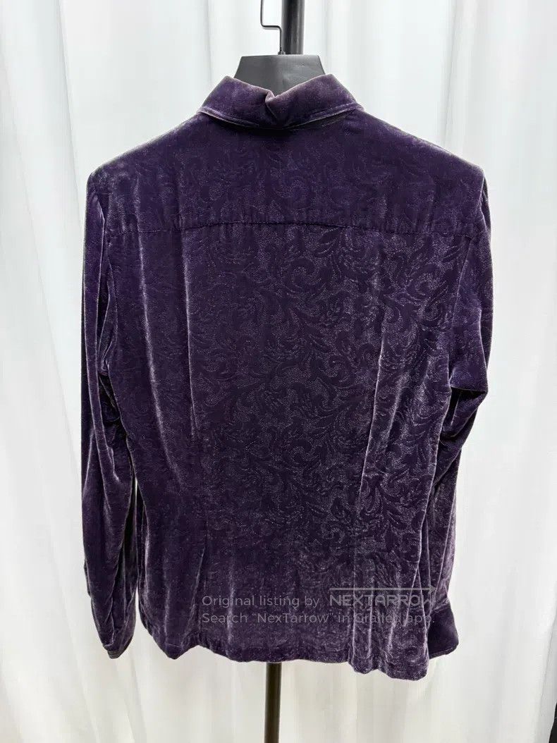 Dries Van Noten Dries Van Noten Velvet Dark Pattern Gem Button Shirt Size US S / EU 44-46 / 1 - 6 Thumbnail