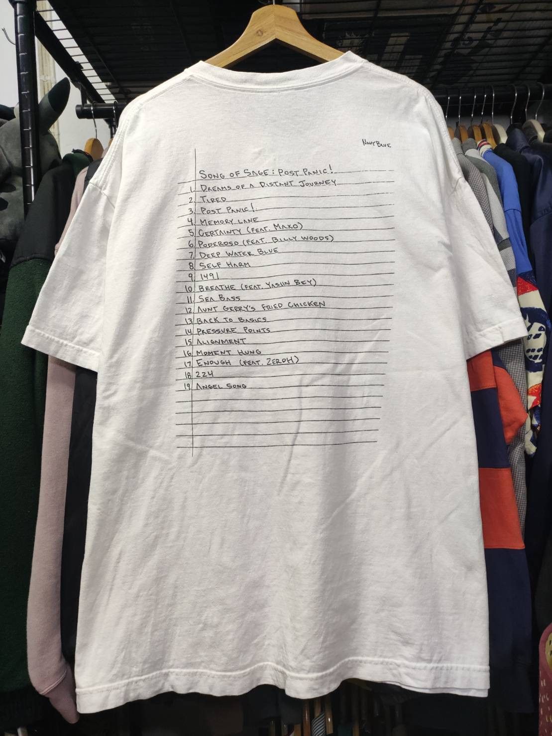 Fucking Awesome Sage Elsesser Aka Navy Blue " Song of Sage: Post Panic! " Size US XXL / EU 58 / 5 - 2 Thumbnail