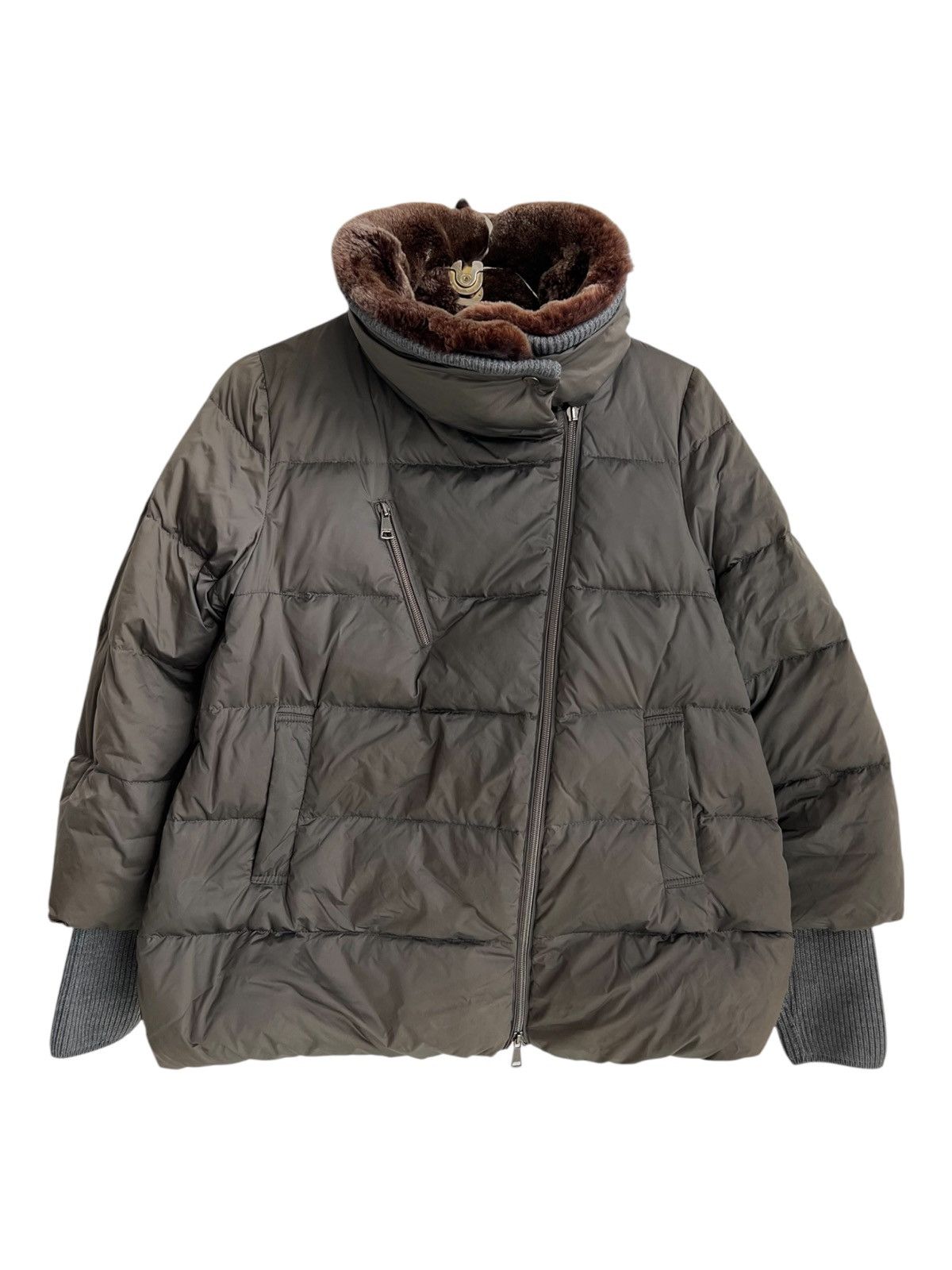 Duvetica MABRUN 🇮🇹 Moncler Genius 🐇 Fur APCLPS Lightweight Down Jacket Size M / US 6-8 / IT 42-44 - 2 Thumbnail