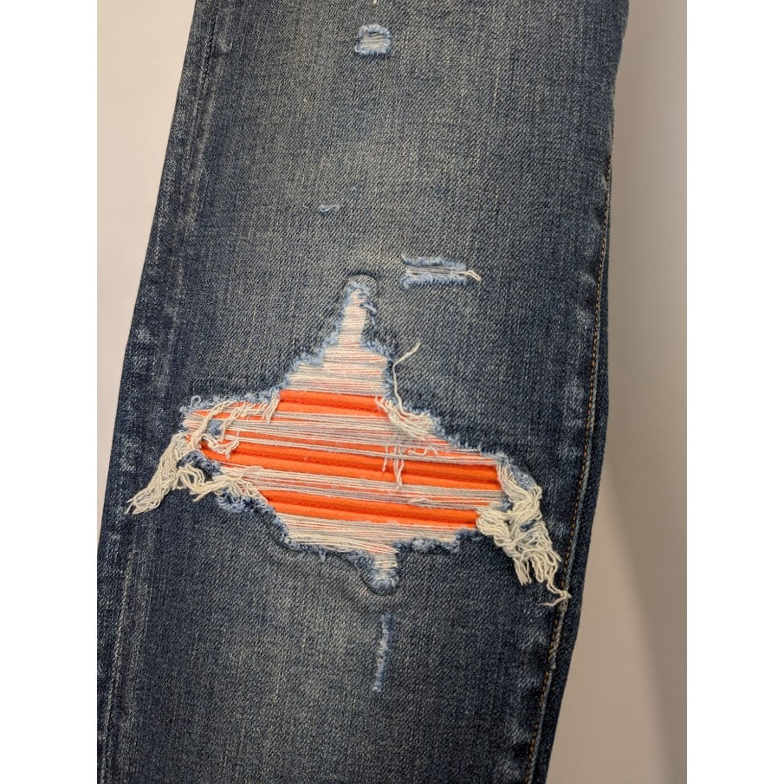 Amiri o1rshd1 Q:2 / MX1 Ultrasuede Jean in Deep Classic Blue Size US 29 - 7 Thumbnail