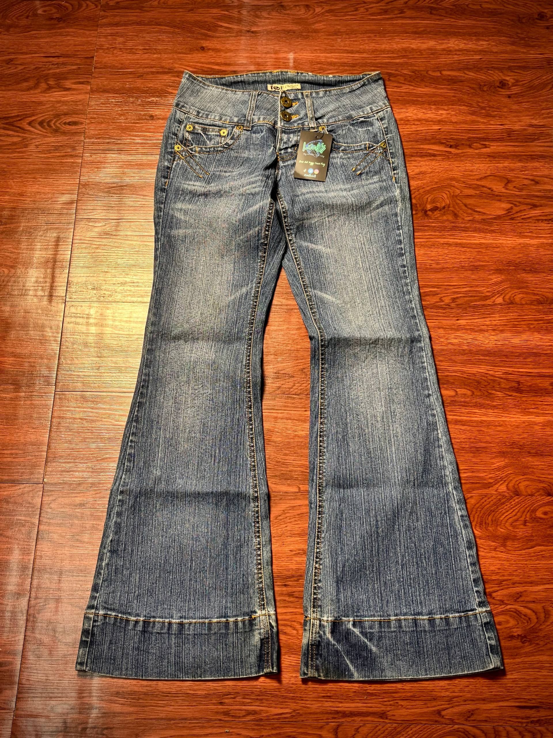 If Six Was Nine Vintage Y2K Leii Chelsea Low-rise Flare Pocket Pants Size 30" / US 8 / IT 44 - 1 Thumbnail