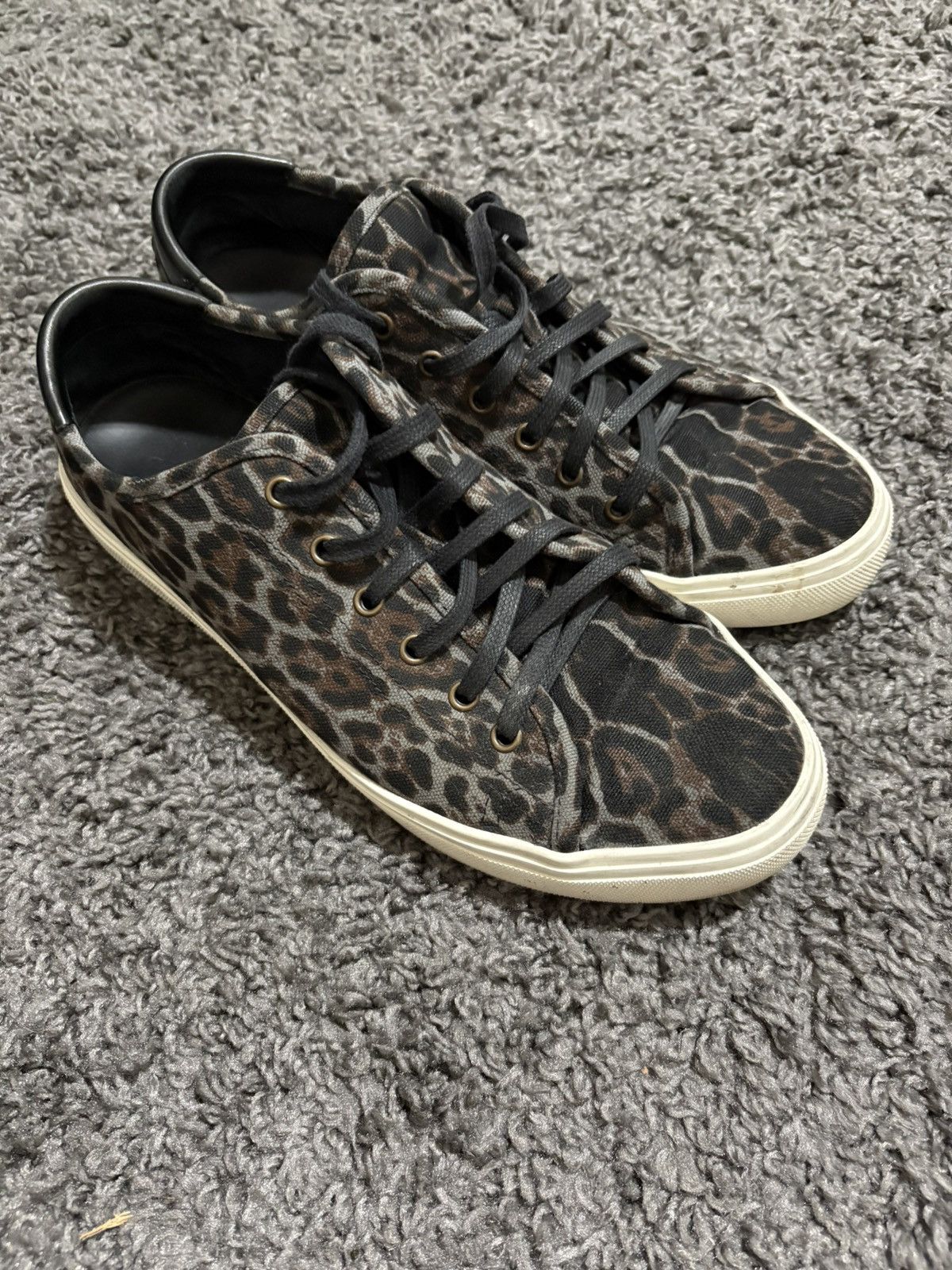 Saint Laurent Paris Leopard saint laurent shoes Size US 9.5 / EU 42-43 - 4 Thumbnail