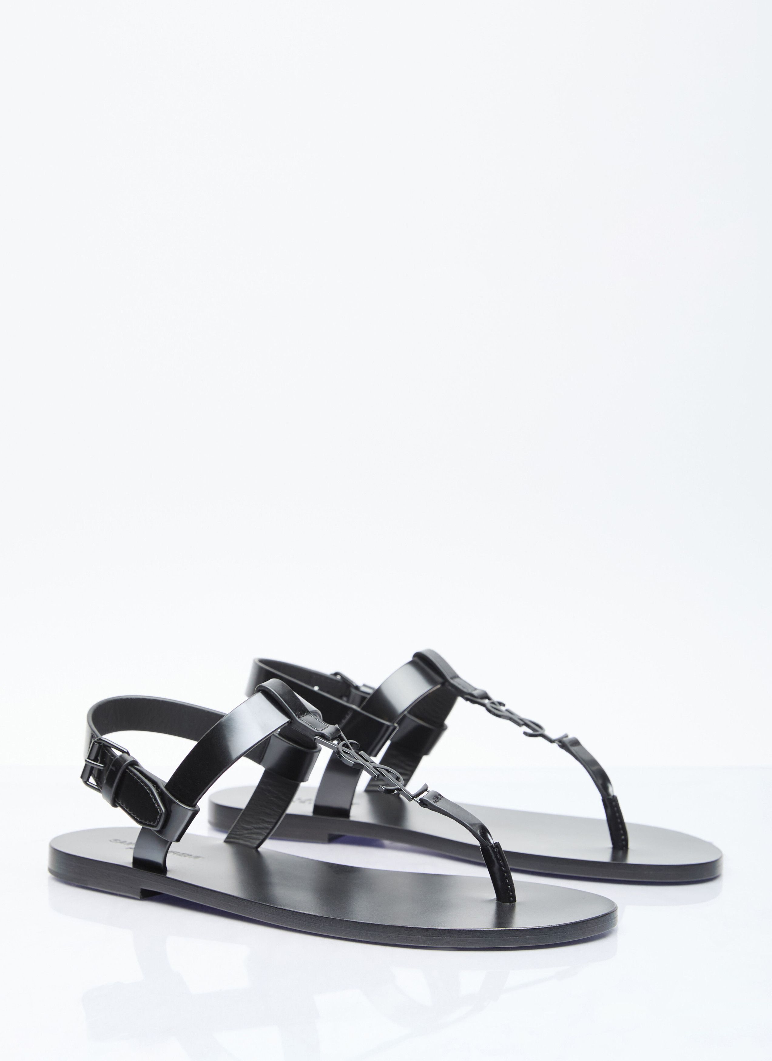 Saint Laurent Paris o1b1hav110526 775804 Cassandre Sandals in Glazed Leather Size US 9 / EU 42 - 3 Thumbnail