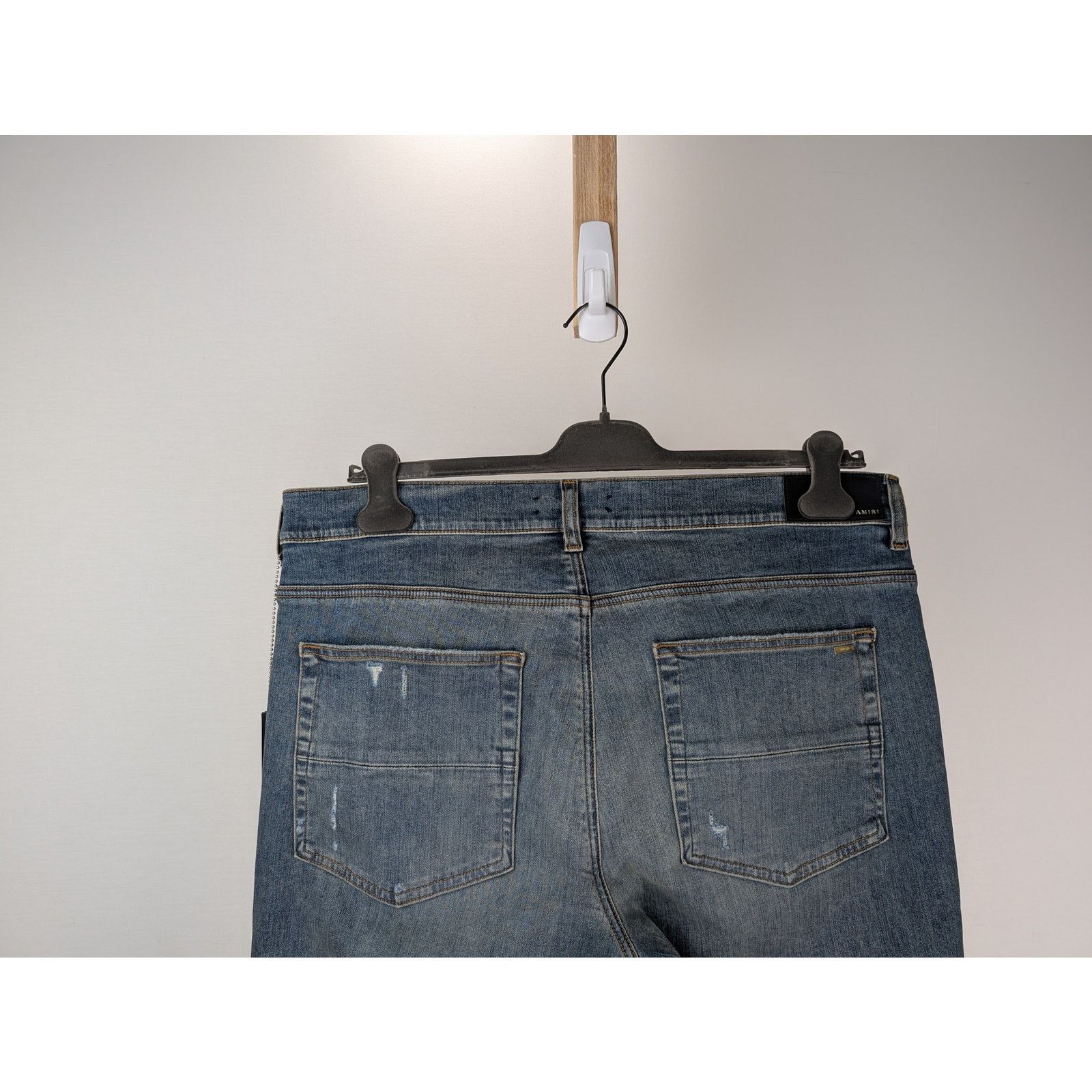 Amiri o1rshd1 Bandana Jacquard Jean in Crafted Indigo Blue Size US 29 - 9 Thumbnail