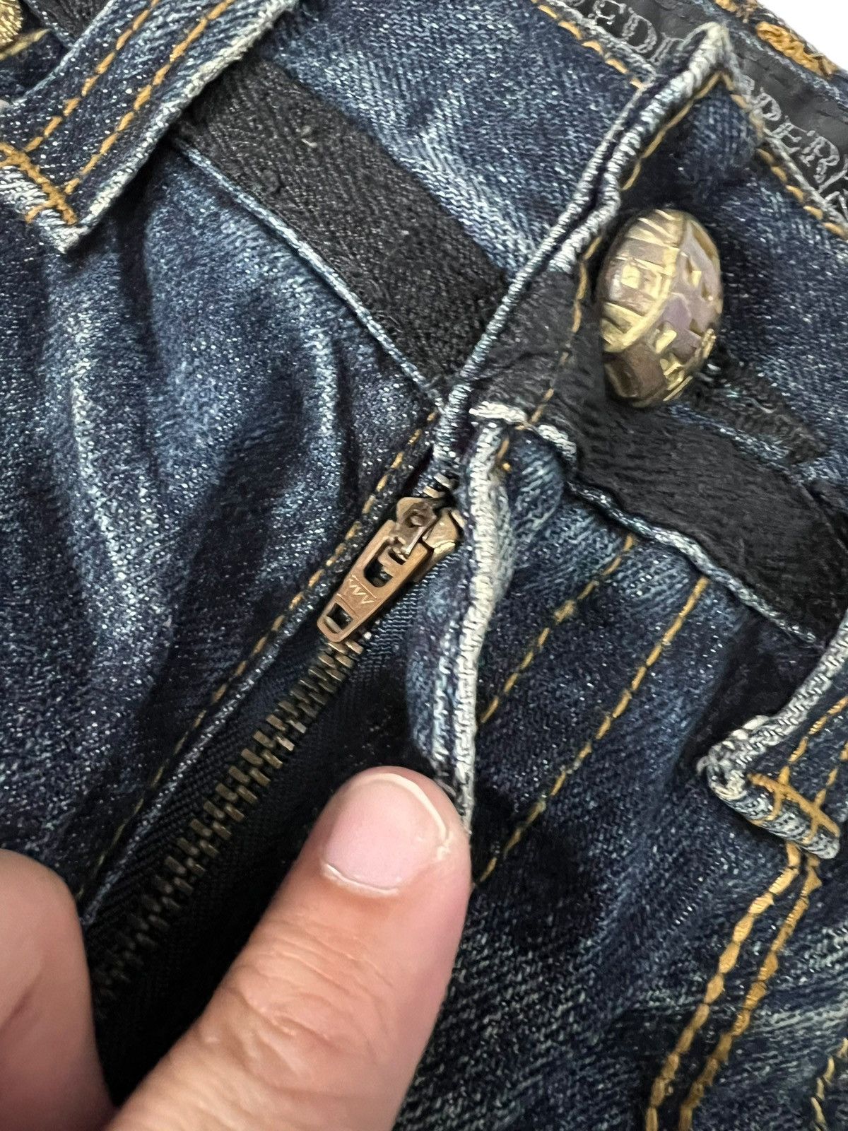 Japanese Brand Red Pepper Flare Denim Jean Size US 30 / EU 46 - 10 Thumbnail