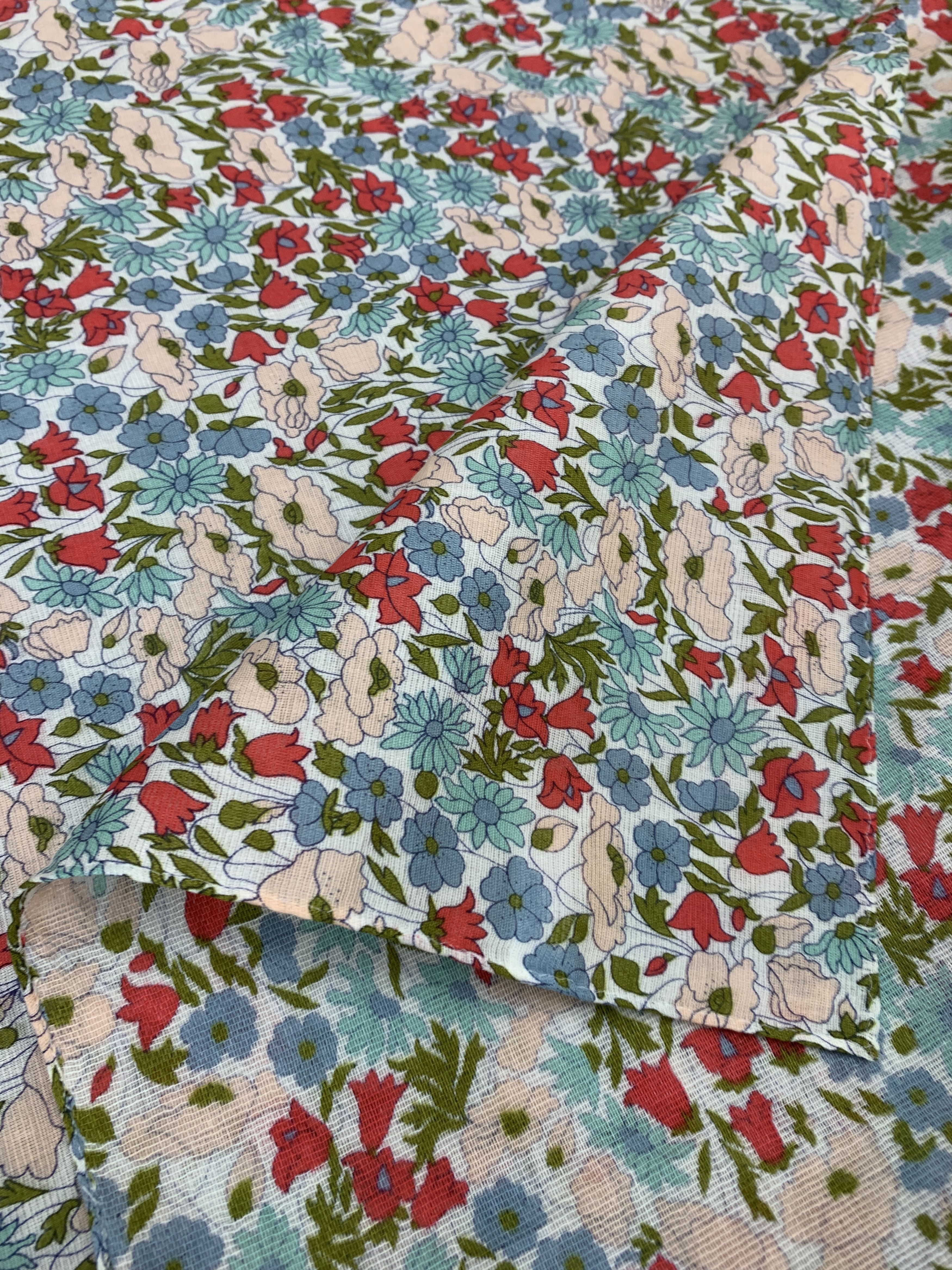 Liberty × Vintage Vintage Liberty Neckerchief/ Handkerchief Scarves - HKA902 Size ONE SIZE - 7 Thumbnail