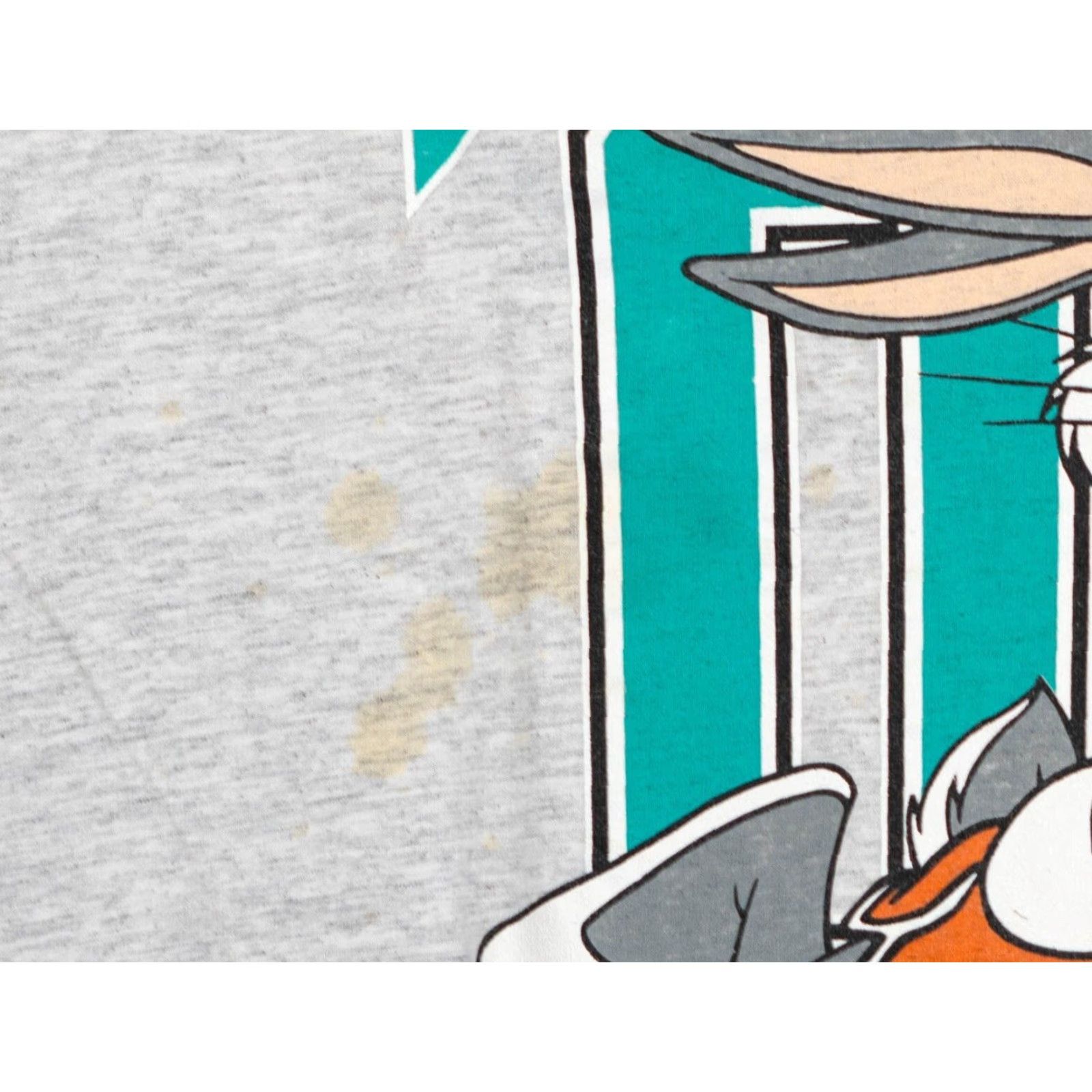 Vintage VINTAGE Bugs Bunny Basketball T-Shirt Mens M 22x25 Warner Bros Looney Tunes Gray 90s Cartoon Size M / US 6-8 / IT 42-44 - 4 Thumbnail