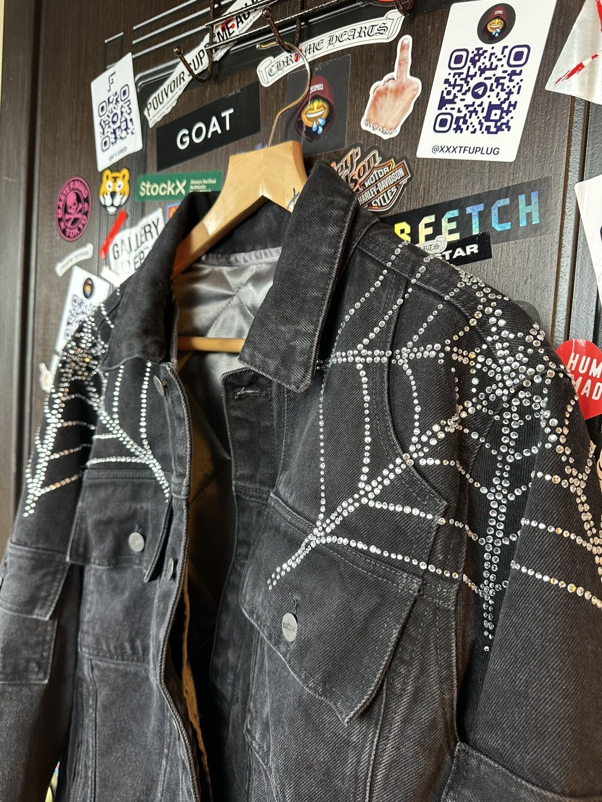 Sp5der × Young Thug OG Spider Worldwide 2019 Denim Jacket RARE Size US M / EU 48-50 / 2 - 10 Thumbnail
