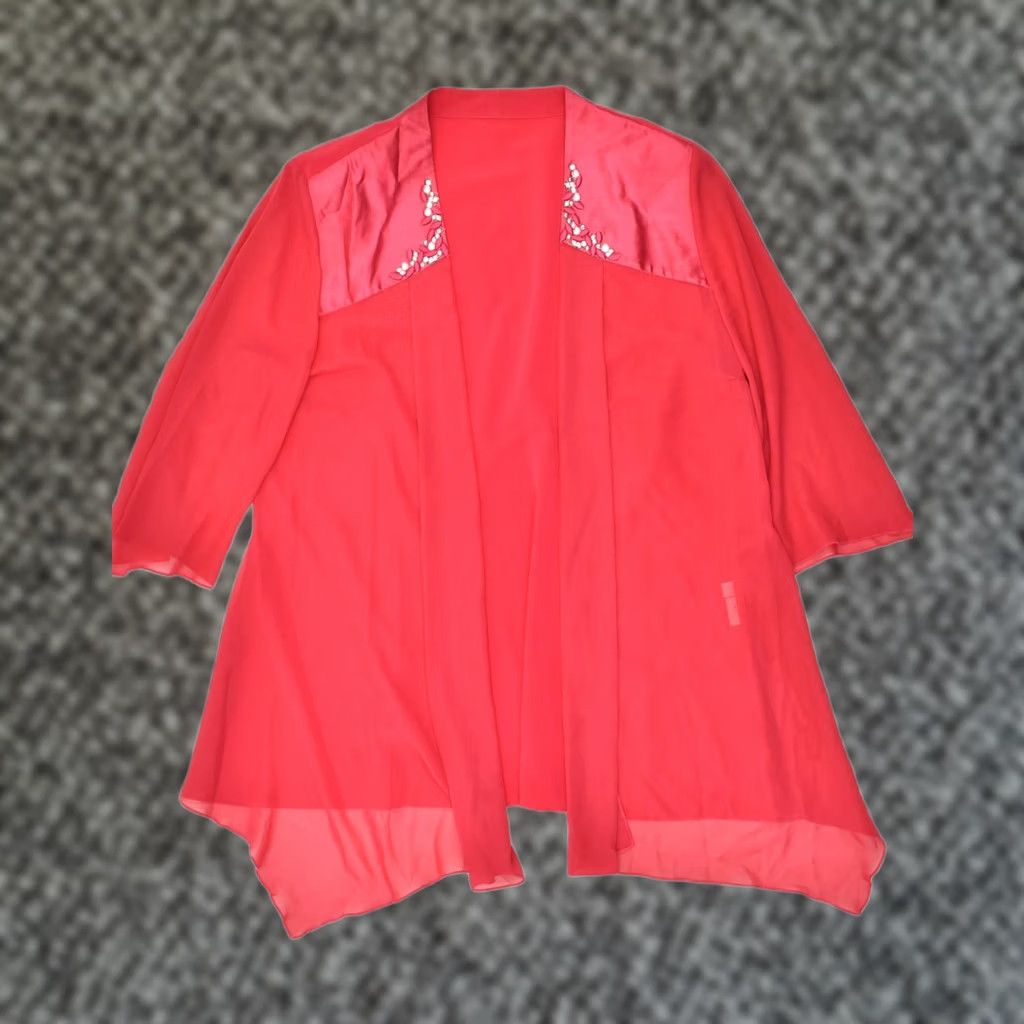 Pinko VINTAGE Womens Cardigan Top Pink XL Polyester IT 50 Size XL / US 12-14 / IT 48-50 - 1 Thumbnail