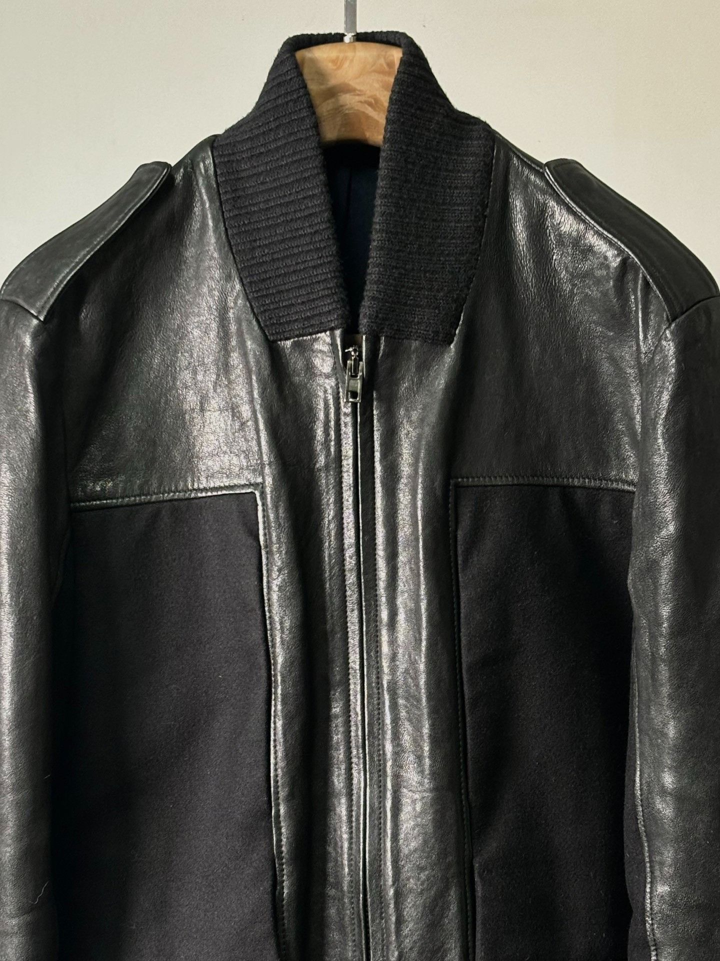 Maison Margiela Maison Margiela 3M team-term stitching leather jacket 2501- Size US M / EU 48-50 / 2 - 3 Thumbnail