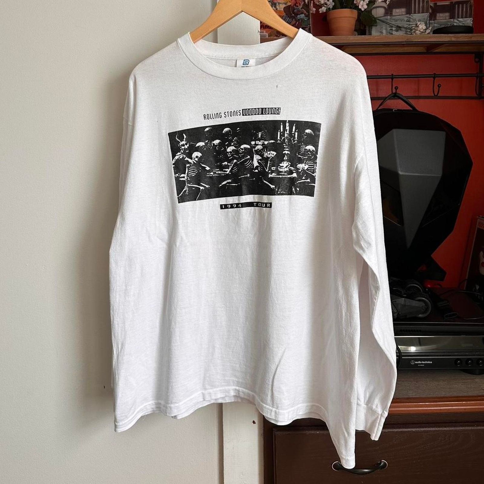 Image of Band Tees x The Rolling Stones Vintage 1994 Rolling Stones Shirt in White, Men's (Size XL)