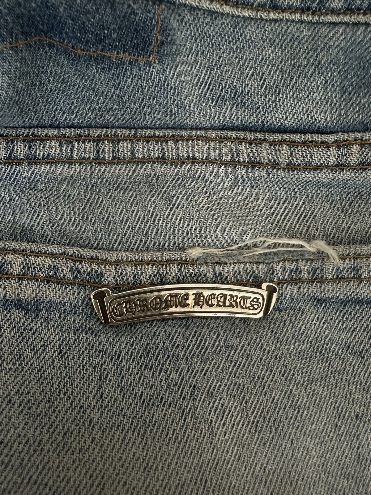 Chrome Hearts CHROME HEARTS ORANGE TAB PATCHED PANTS Size US 33 - 4 Thumbnail