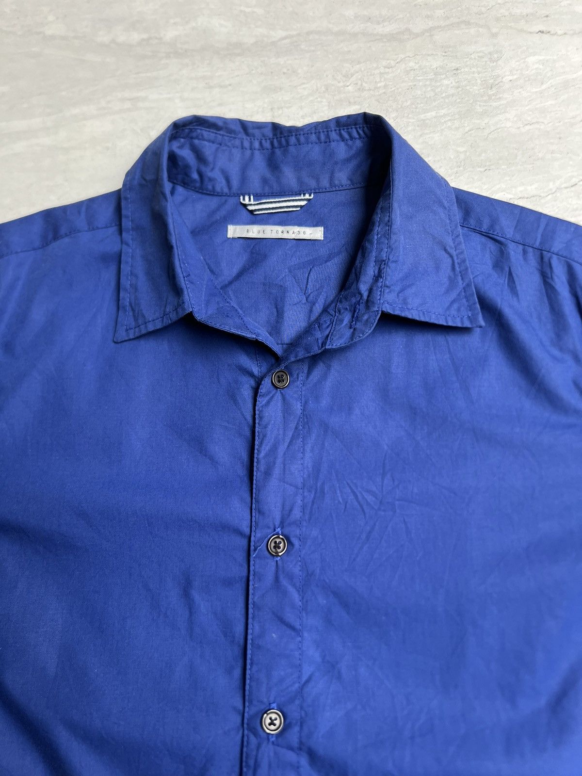 Tornado Mart BLUE TORNADO Polka Dot Motive Shirt Size US S / EU 44-46 / 1 - 4 Thumbnail