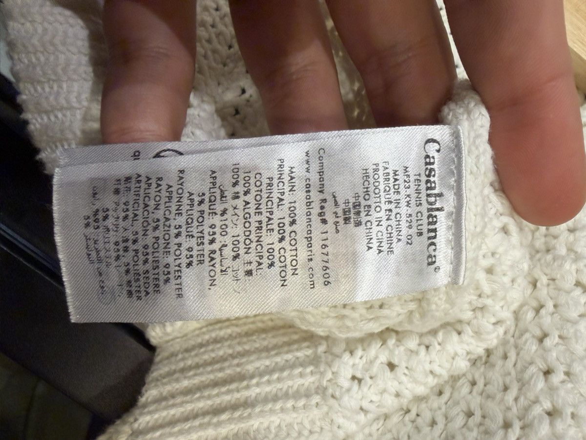 Casablanca Casablanca Faux Crochet Cotton Shirt - Green White Size US S / EU 44-46 / 1 - 4 Thumbnail