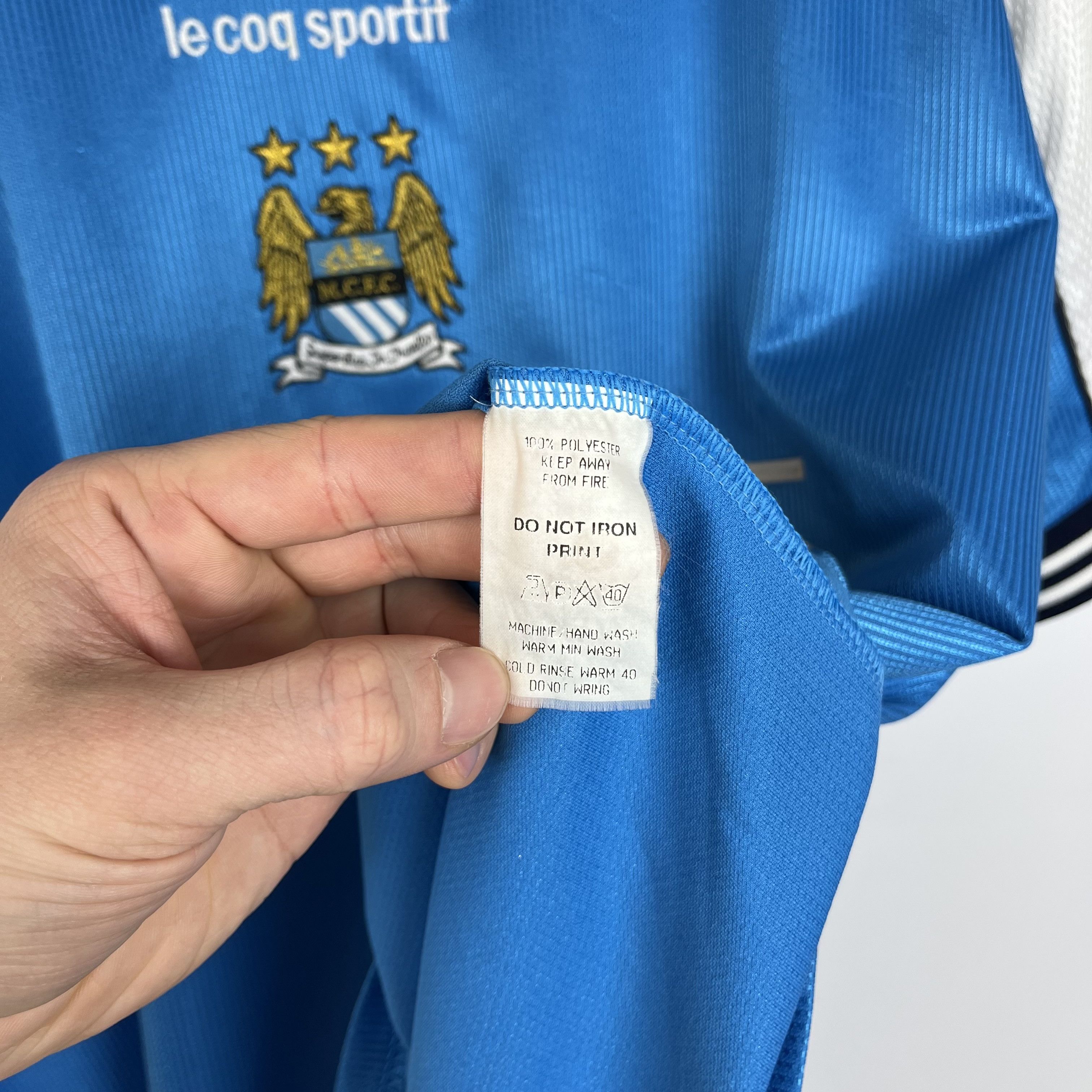 Le Coq Sportif Vintage Manchester City Le Coq Sportif Home Jersey 1999/2001 Size US XL / EU 56 / 4 - 13 Thumbnail