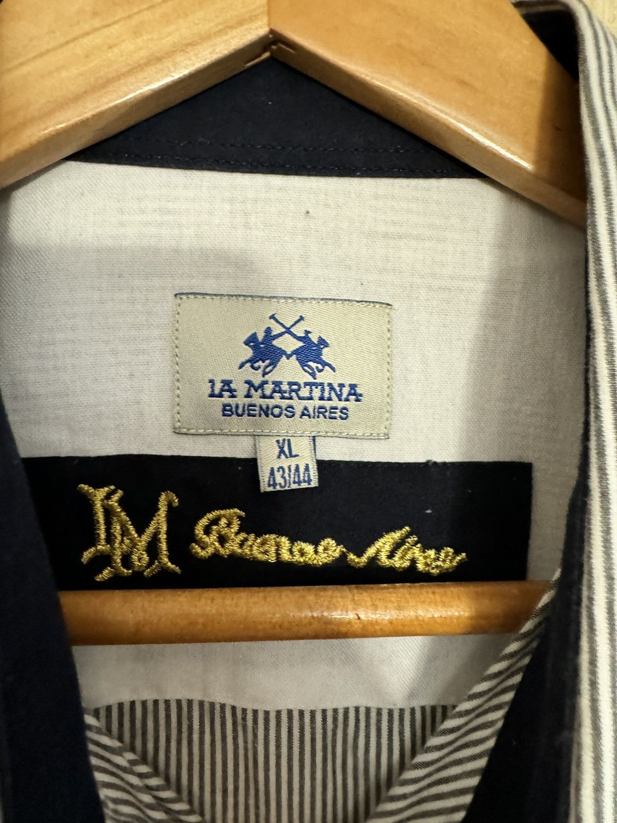 La Martina × Vintage La Martina vintage polo team striped shirt Size US XL / EU 56 / 4 - 6 Thumbnail