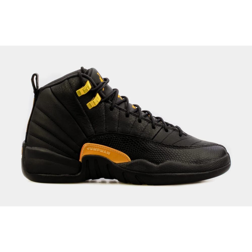image of Nike Air Jordan 12 Retro Black/taxi 153265-071 Shoes, Men's (Size 6.5)