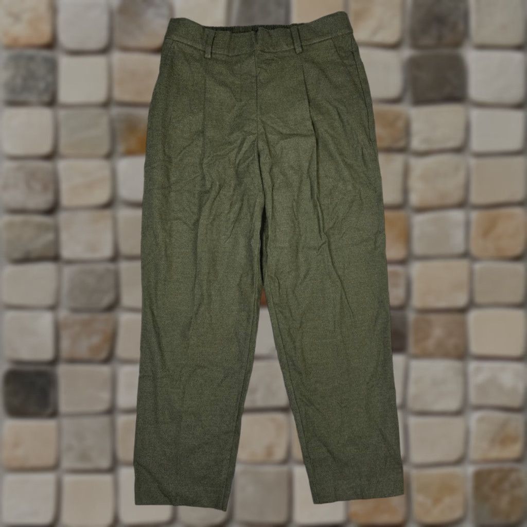 Loft Loft Pull On Tapered Leg Pants Womens Medium Green Stretch High Rise Casual New Shirt Size 32" / US 10 / IT 46 - 1 Thumbnail