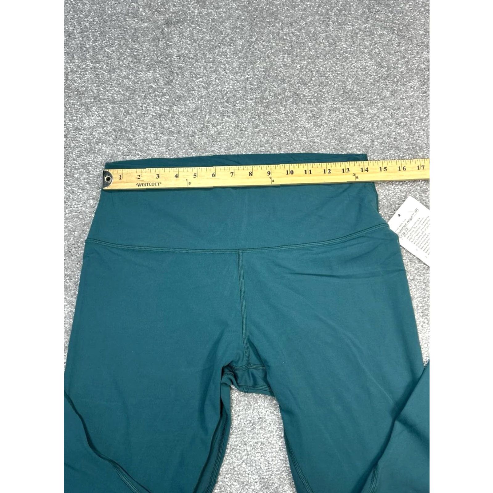 Lululemon Lululemon Align HR Crop 23'' Leggings Womens 12 Green Logo High Rise Athletic Shirt? Size 34" / US 12 / IT 48 - 6 Thumbnail