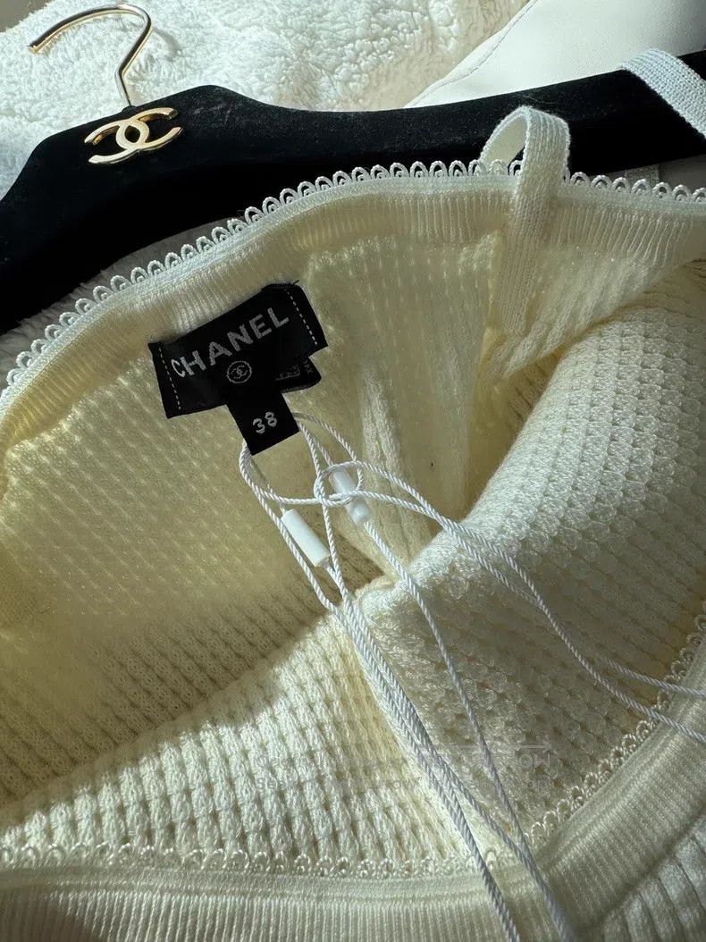 Chanel Chanel Knitted suspenders Size XS / US 0-2 / IT 36-38 - 4 Thumbnail