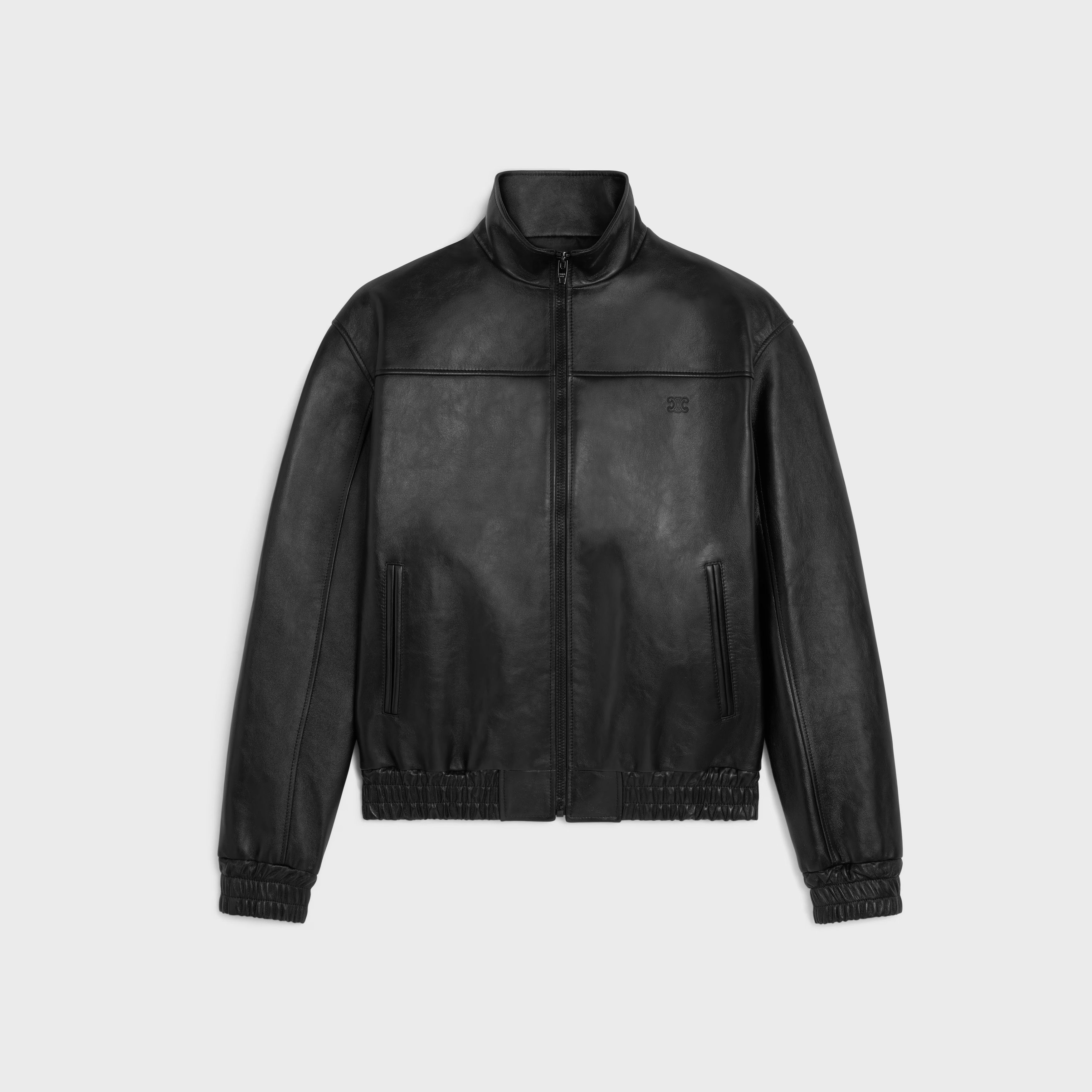 Celine o1bcso1str0925 2EJ51280D Tracksuit Lambskin Jacket in Black Size US M / EU 48-50 / 2 - 1 Thumbnail