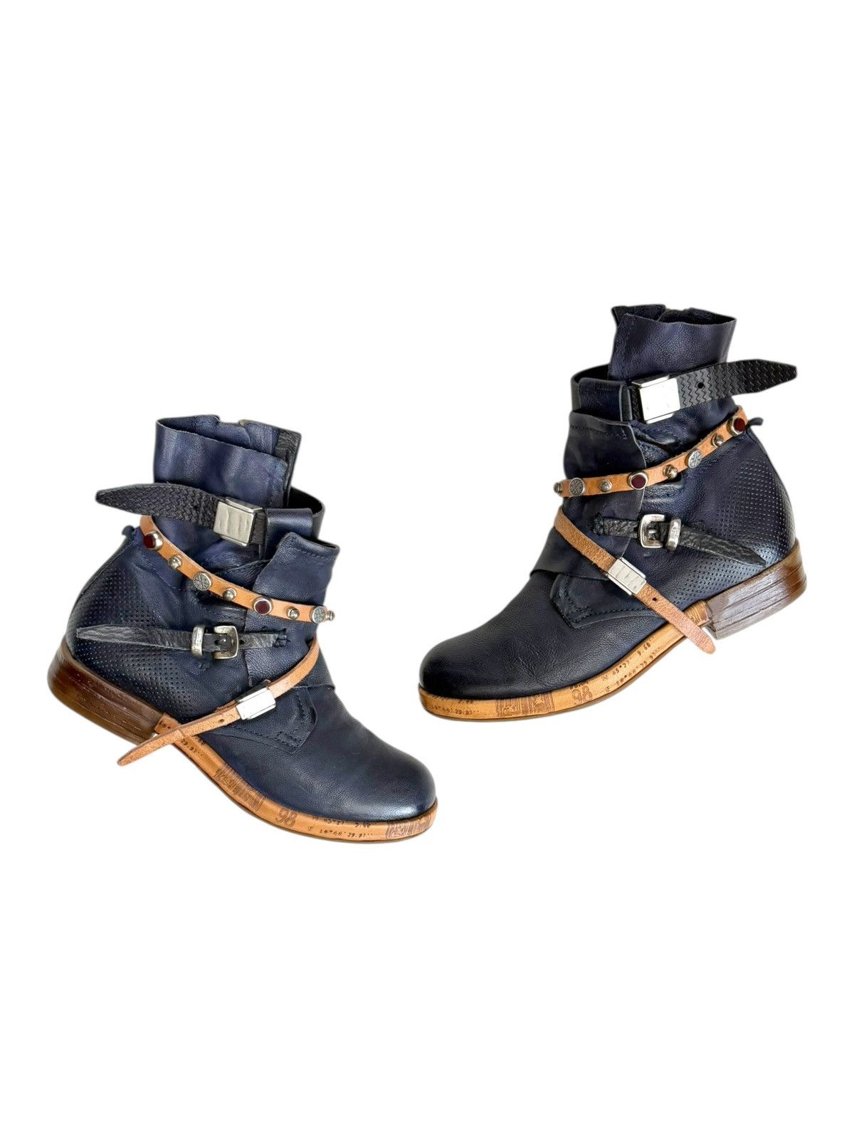 A.S.98 Vintage A.S. 98 Leather Boots Avantgarde Airstep Guidi style Size US 9 / IT 39 - 1 Thumbnail