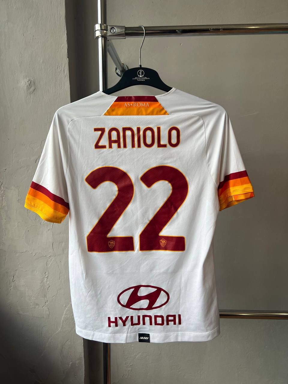 New Balance 2021/22 AS ROMA #22 ZANIOLO AWAY SOCCER JERSEY SHIRT SZ M Size US M / EU 48-50 / 2 - 3 Thumbnail