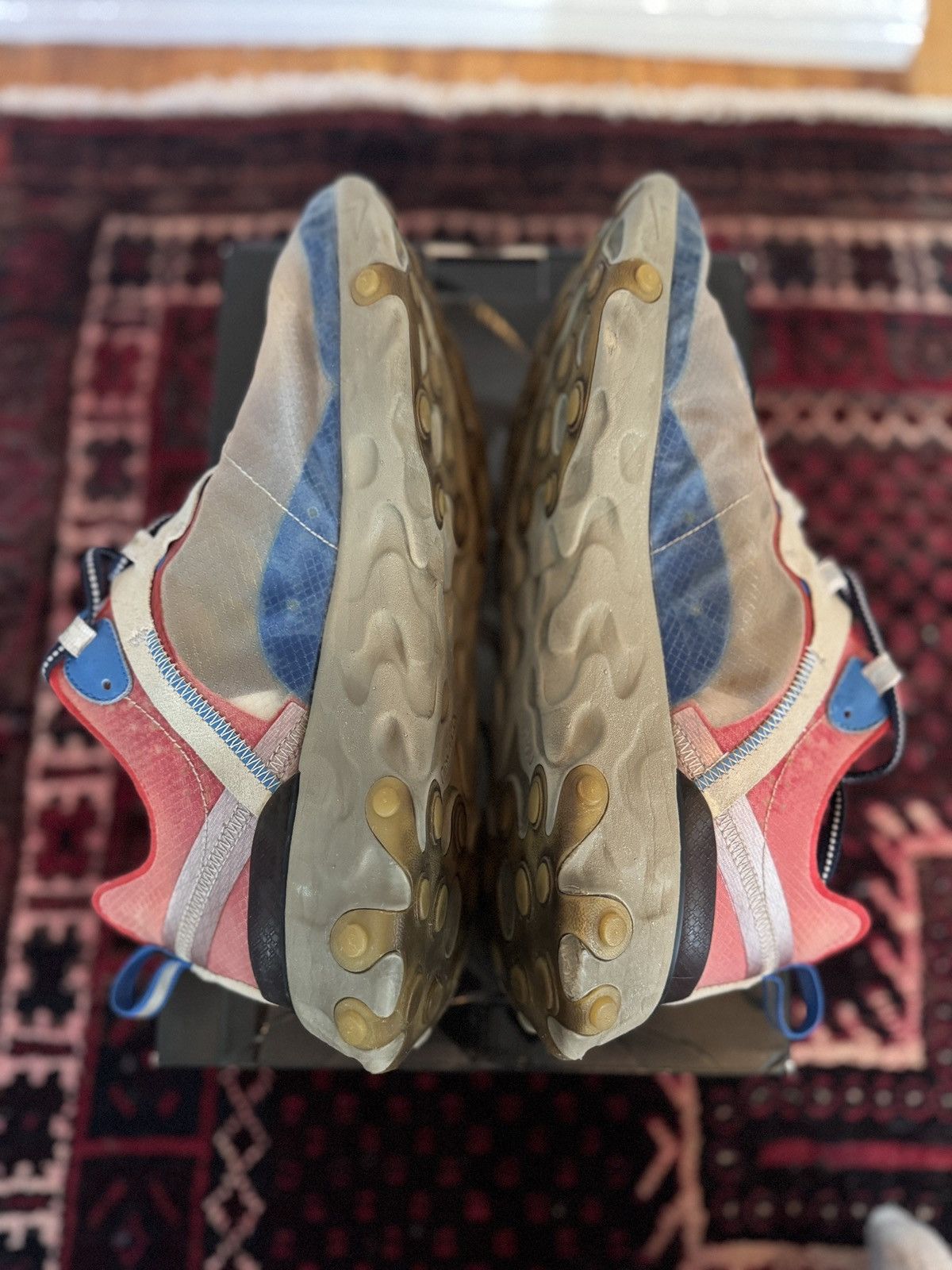 Nike × Undercover React Element 87 in Light Beige Chalk/Signal Blue Size US 11 / EU 44 - 12 Thumbnail