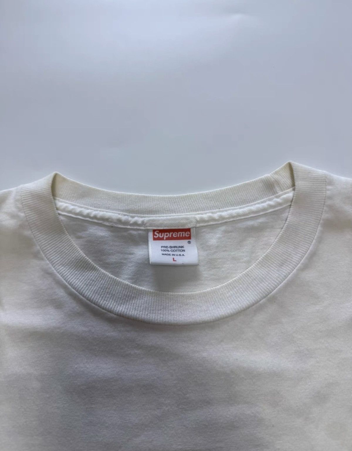 Neighborhood × Supreme Supreme neighborhood nbhd red on White box logo tee t-shirt Size US L / EU 52-54 / 3 - 3 Thumbnail