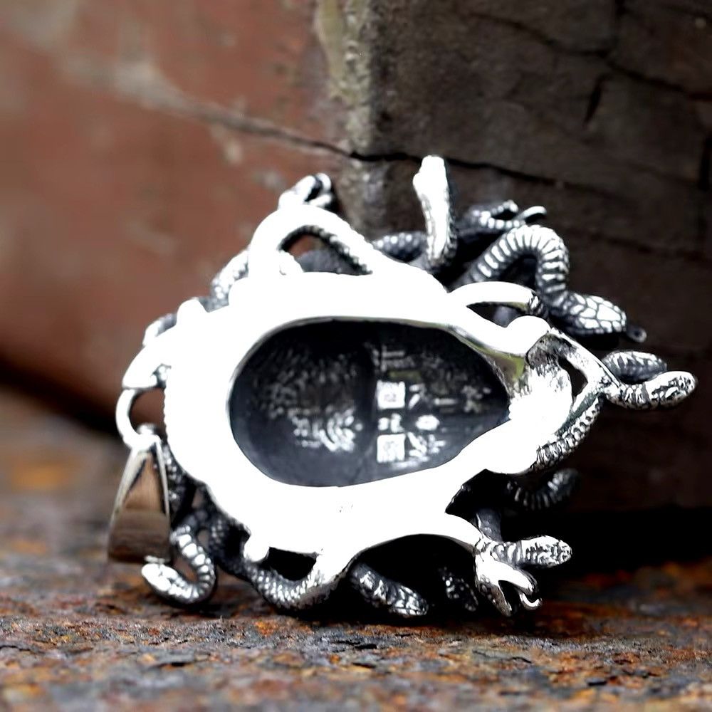 Jewelry Streetwear Retro Snake Pendant Necklace Size ONE SIZE - 4 Thumbnail