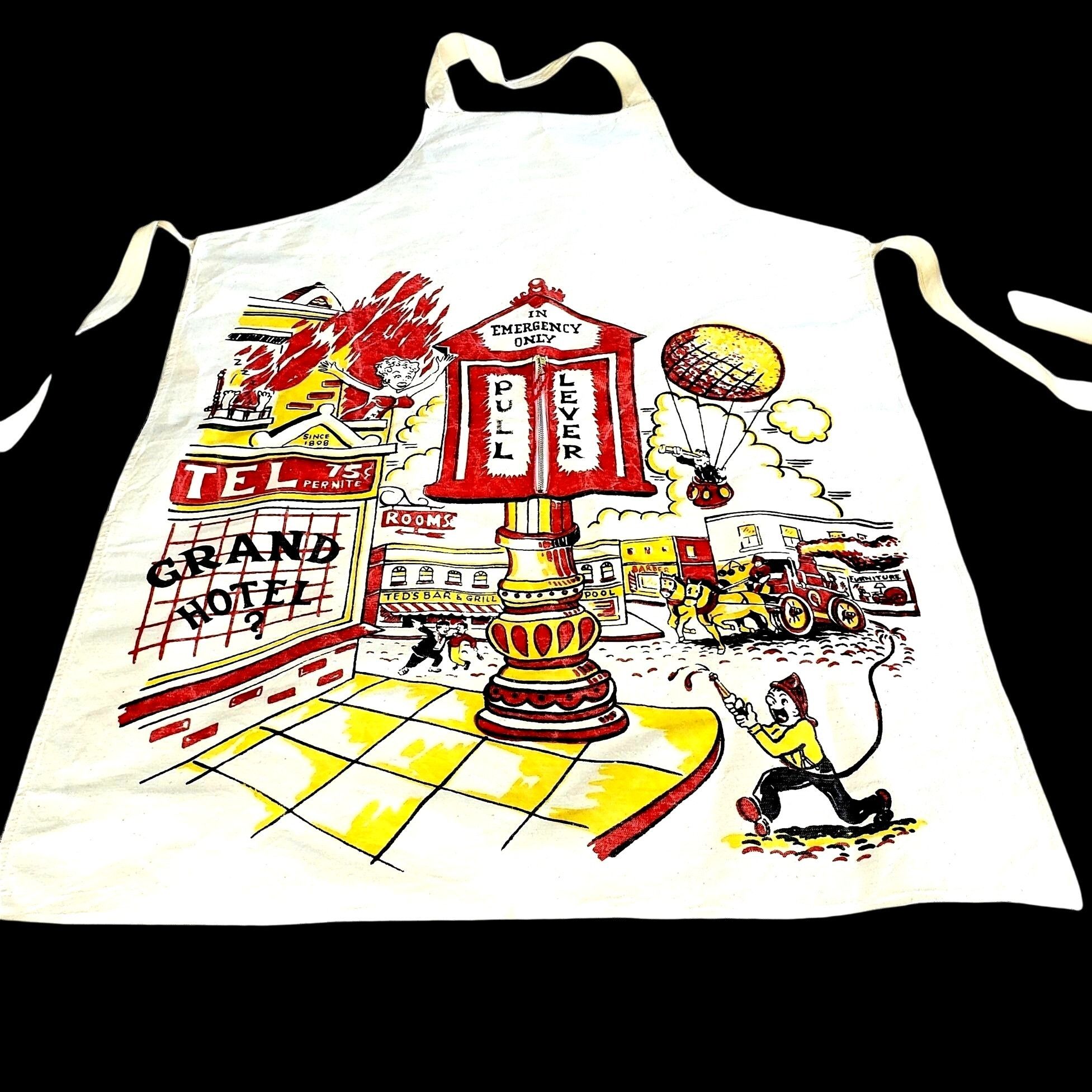 Vintage Vintage 1950s Risqué Men's BBQ Apron Pin-Up Zipper Pinup Gag Size ONE SIZE - 1 Thumbnail