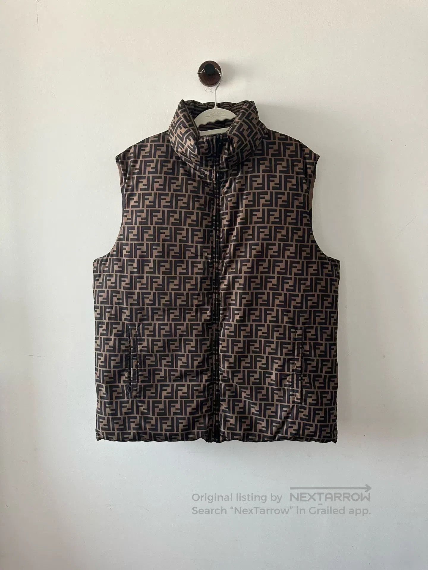 Fendi Fendi Reversible All-over Print Down Vest. Size US L / EU 52-54 / 3 - 1 Thumbnail