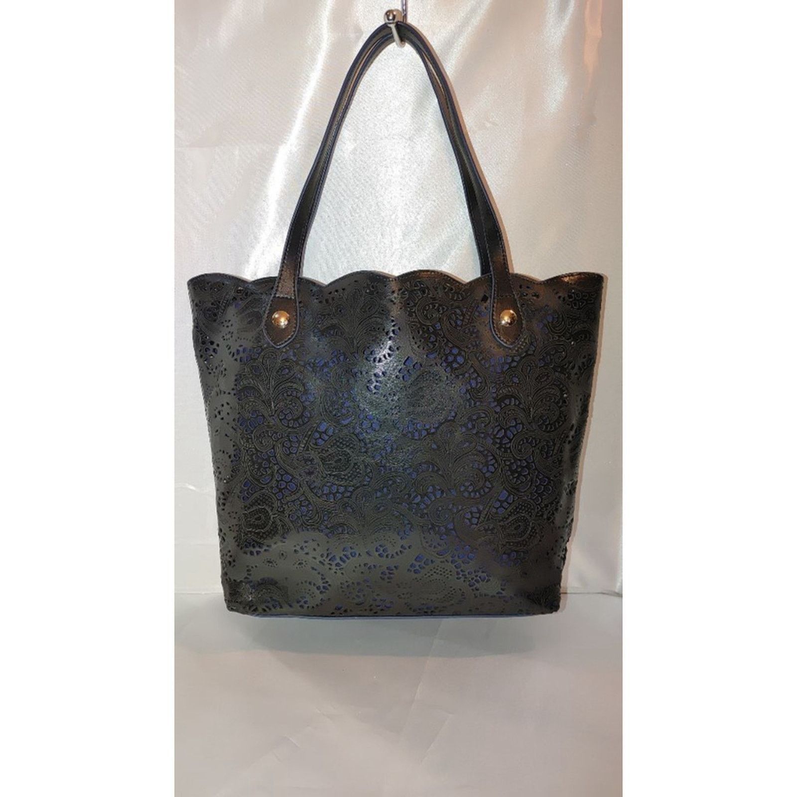 Buco BUCO Ashley Laser Cut Scalloped Tote Size ONE SIZE - 5 Thumbnail
